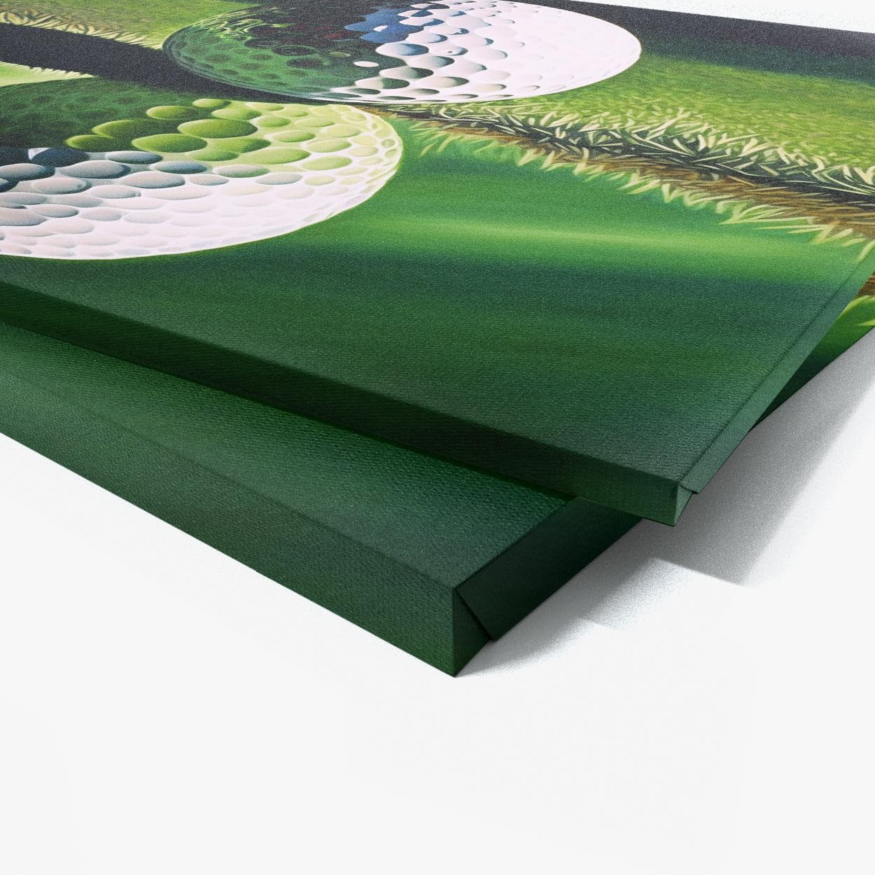 Sense Canvas Golf Ball Green 2 Canvas Art - Home Decor Wall Art Print Poster Painting Small 16x12 / 1.5"