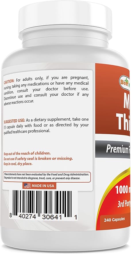 Best Naturals MK-7 100 mcg & Milk Thistle Extract 1000mg