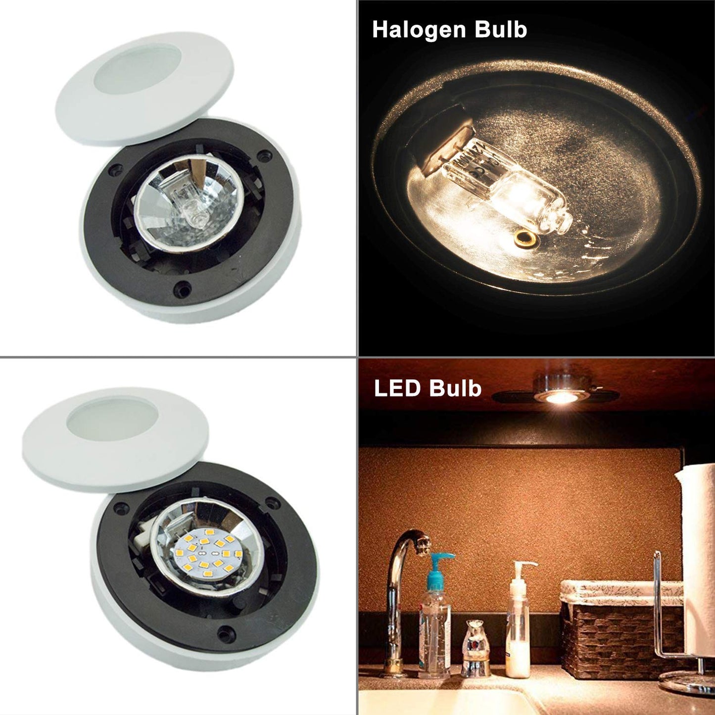 Makergroup 12V G4 Led Bulb 3W Bi-Pin Led Disc Light Bulb 20-30 Watt Equivalent Warm White For Puck Lights In Rv Trailers Campers Automotive Marine Landscape Lighting 6Pcs