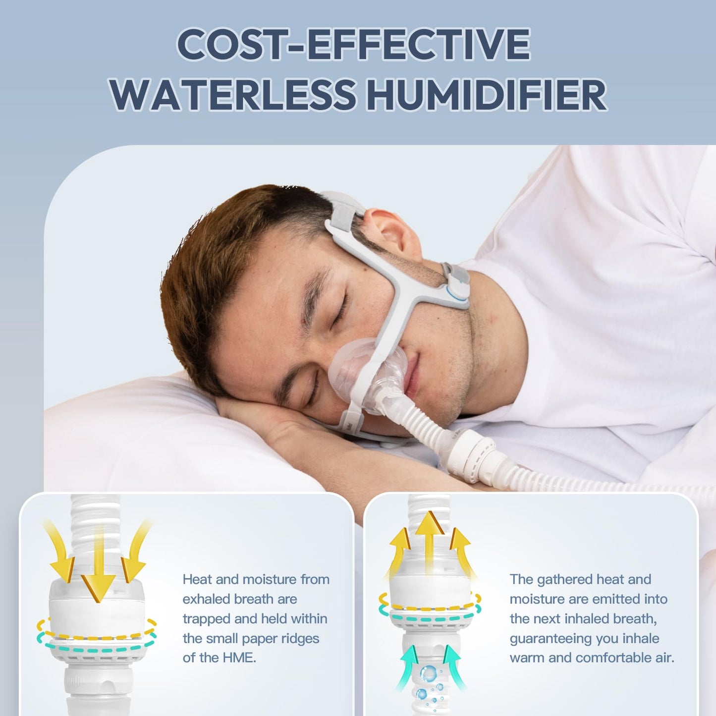 Replacement CPAP Tubing for AirMini, Tube & 6 Pack HME for HumidX, as Flexible as OEM | Compatible with Airmini CPAP Machine & P10 Nasal Pillows & N20 & N30 Nasal Masks, CPAP Hose Supplies Accessories