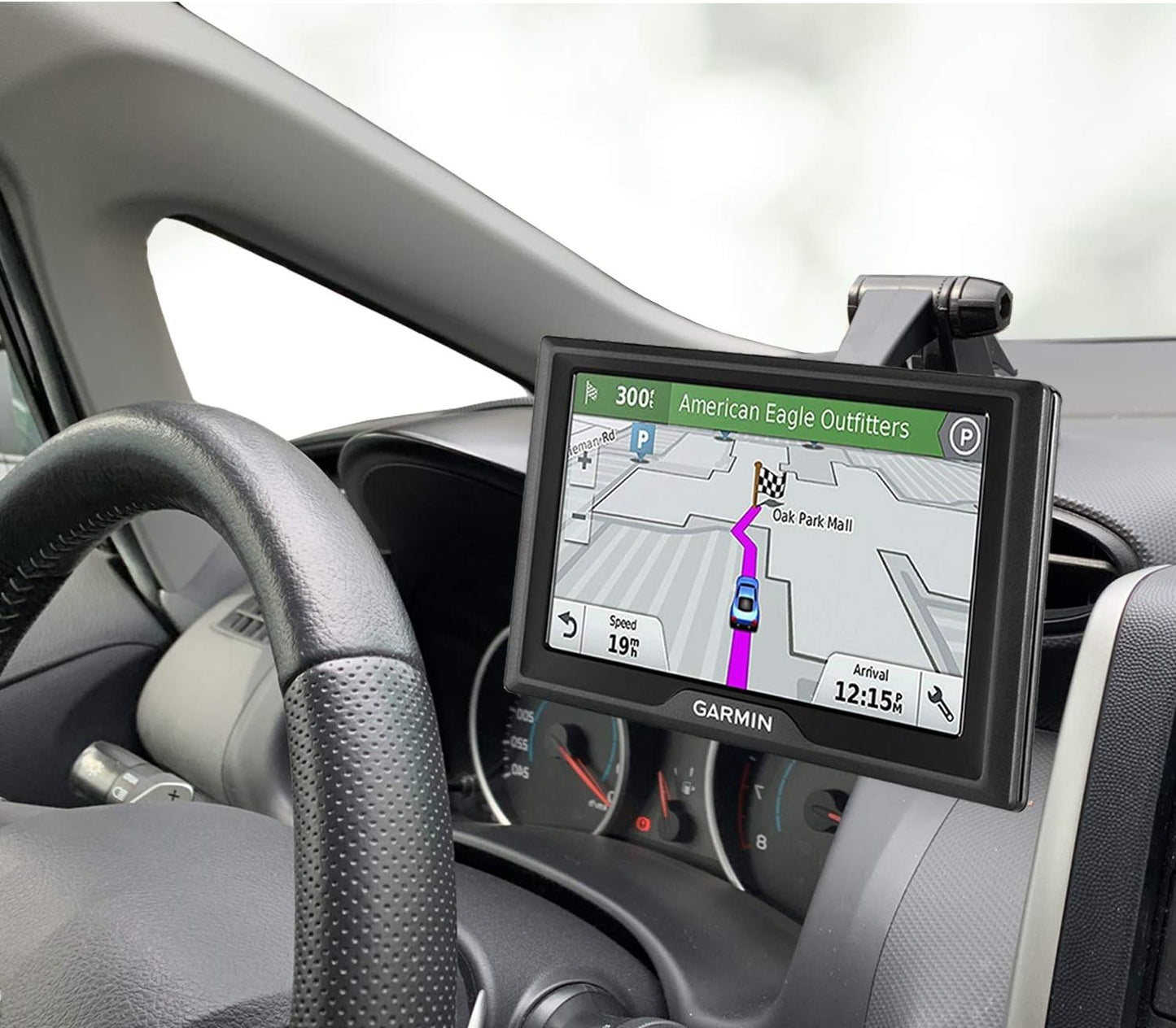 Randconcept - GPS Mount for Garmin | GPS Dashboard Mount Dash Windshield Window Car Holder for Garmin Nuvi RV Dezl Drive Drivesmart Driveassist and More