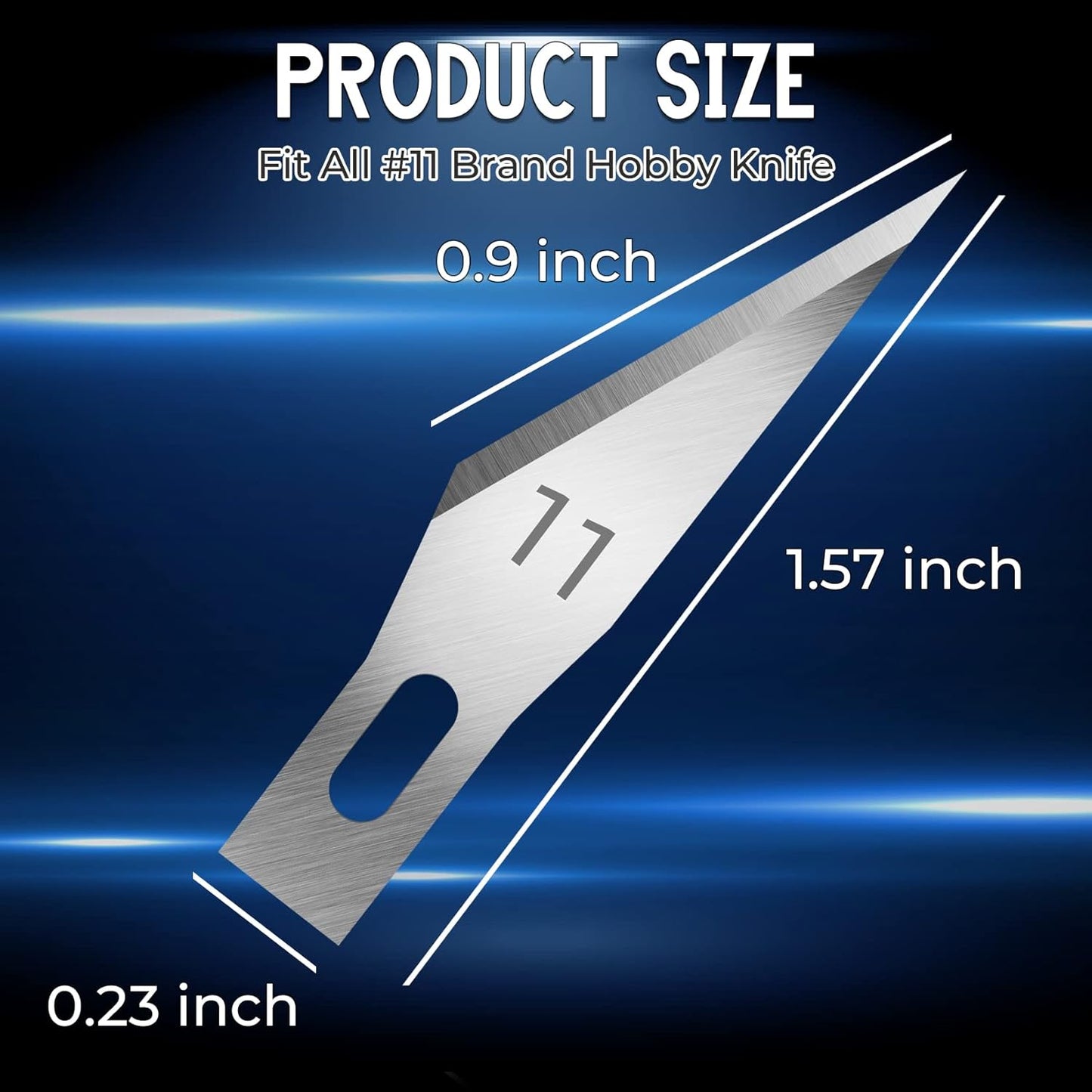 120 Pack Exacto Knife Blades 11, Craft Knife Blades Replacement, Exacto Blade 11, Hobby Knife Blade Refills for Art, Craft, Scrapbooking, Cutting, Carving