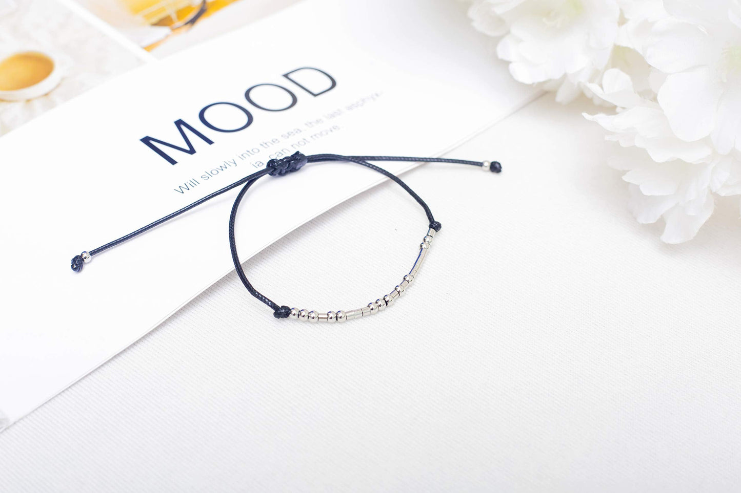 Sister Morse Code Bracelets for Sister Fashion Christmas Birthday Gifts