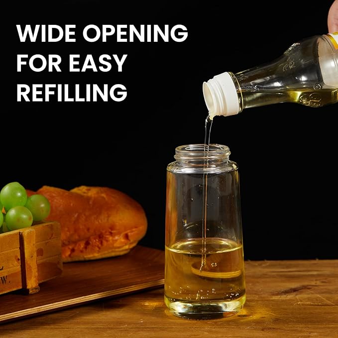 Oil Sprayer for Cooking, Olive Oil Sprayer Mister, Olive Oil Spray Bottle for Cooking, Salads, BBQs and More (Yellow)