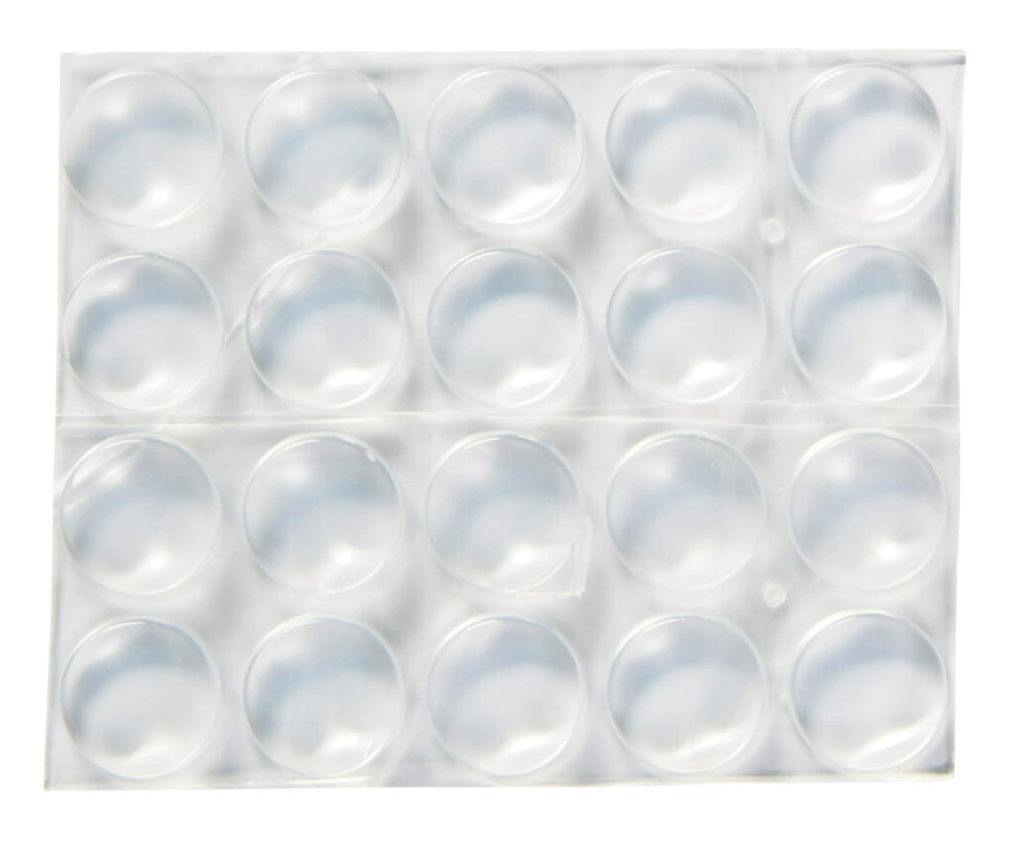 Scotch Clear Adhesive Bumper Pads 20 PCS, Self-Stick Rubber Pads 1/2" Round, Cabinet Door Rubber Bumpers, Designed to Protect Cabinets and Drawers, Sound Dampening, Transparent (SP950-NA)