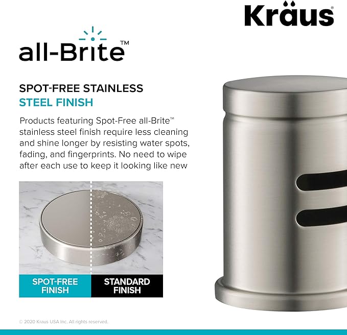 Kraus KPF-1610SFS-KAG-1SFS Bolden Single Handle 18-Inch Commercial Kitchen Faucet with Air Gap, Spot Free Stainless Steel