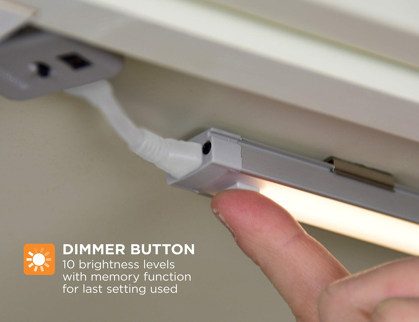 Black+Decker 108 Jumper Wire For Under Cabinet Lighting Kits, White, Plastic, Model Ledjump108, 1 Count