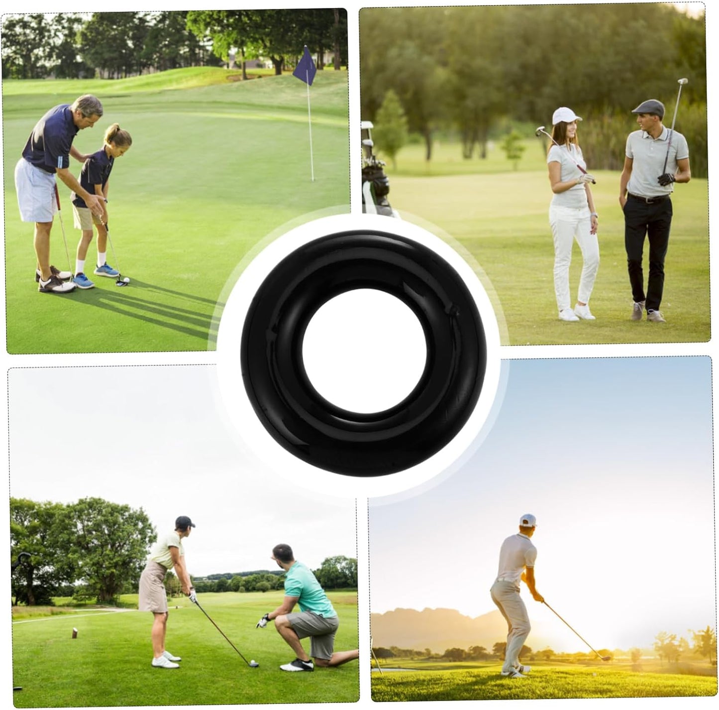 Golf Swing Weight Ring Professional Training Aid for Muscle Building and Flexibility Improvement Weighted Practice Tool for Strength Distance Control Enhancement