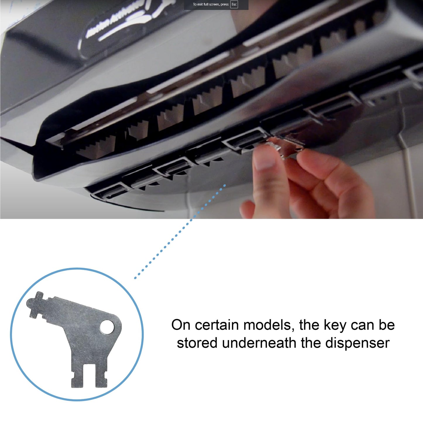 Paper Towel Dispenser Key for Georgia Pacific Commercial Machines - Also Fits GP Toilet Paper and Soap Dispensers, 3-pk