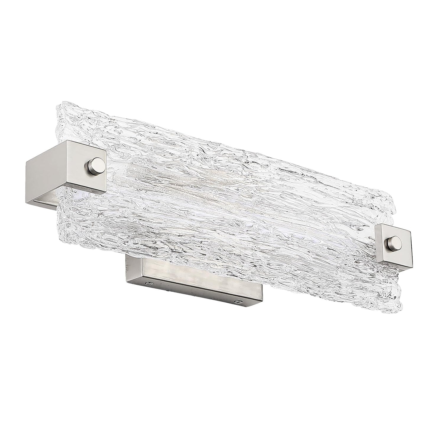 Osimir Brushed Nickel Bathroom Vanity Light  16.5 Inch 10W Dimmable Led Bathroom Light Fixture Over Mirror  Modern Crystal Bar Wall Sconce Lighting For Bath  3Cct  Os-Mm5001-2Bn