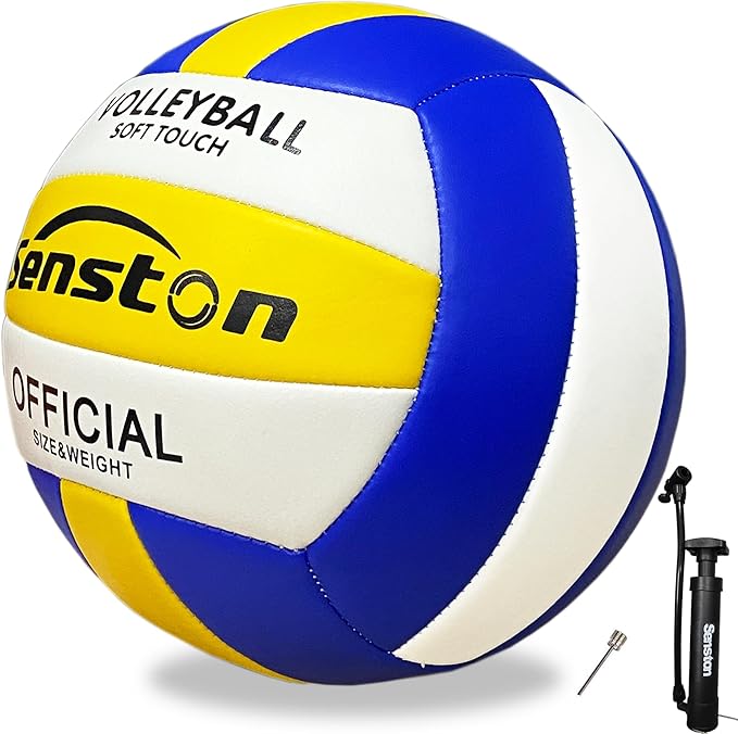 Senston Volleyball Official Size 5 - Waterproof Indoor/Outdoor Soft Volleyball for Kids Youth Adults,Beach Play, Game,Gym,...