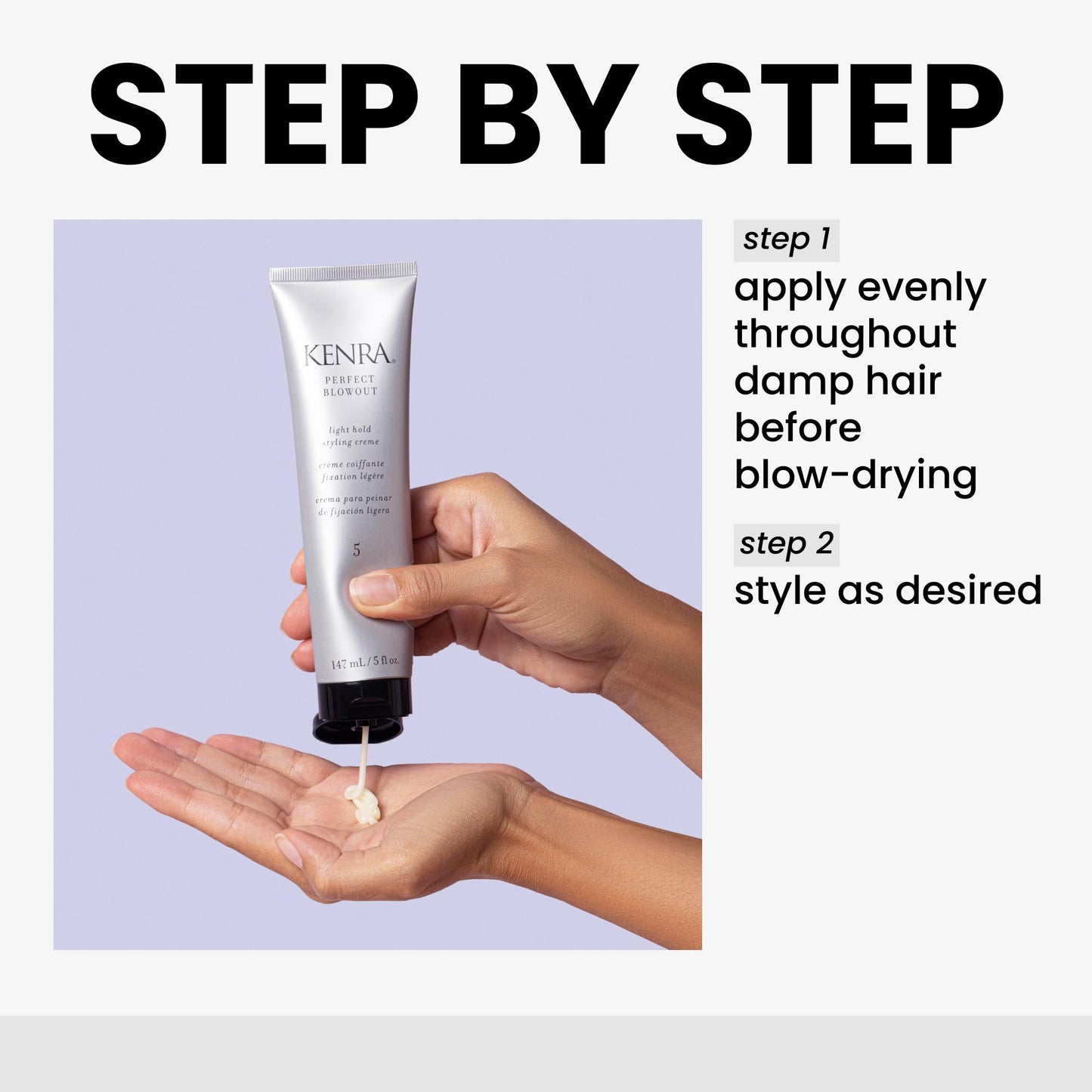 Kenra Professional Perfect Blowout 5 | Light Hold Styling Crme | Provides Thermal Protection | Increases All Over Body & Fullnes