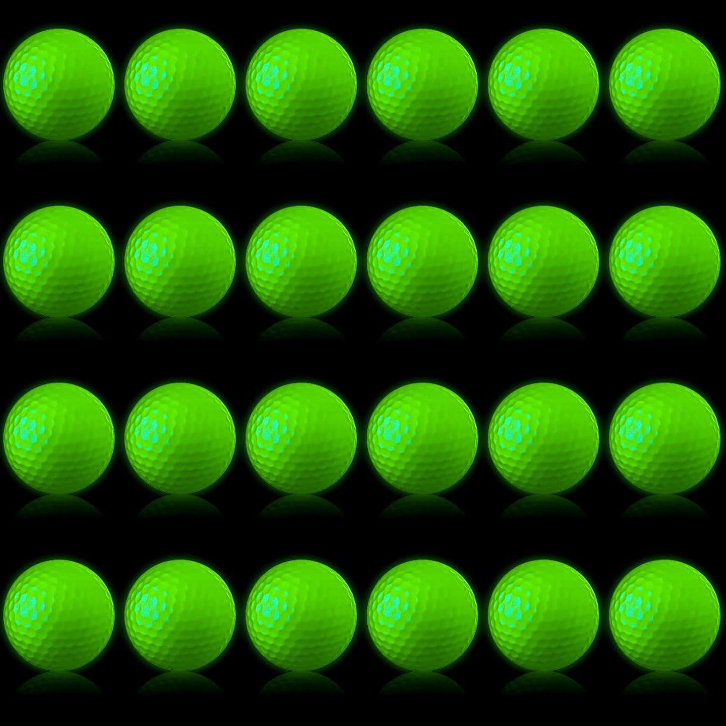 Deekin Glow in The Dark Golf Balls for Night Sports Fluorescent Night Glow Golf Balls Gift Novelty Light up LED Stocking Stuffers for Men Women