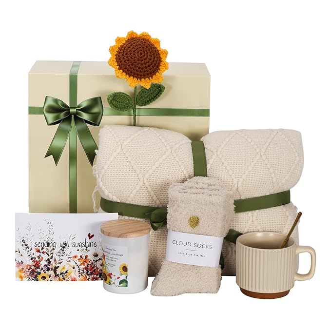 Get Well Soon Gifts Basket for Women, An Uplifting Self Care Package，After Surgery Recovery, Sick, Thinking of You, Birthd...