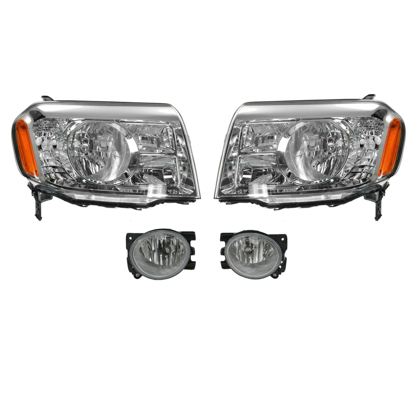 Trq Lighting Kit Ho2518125 Ho2519125 Ho2594100 Ho2595100 Compatible With 2009-2011 Honda Pilot