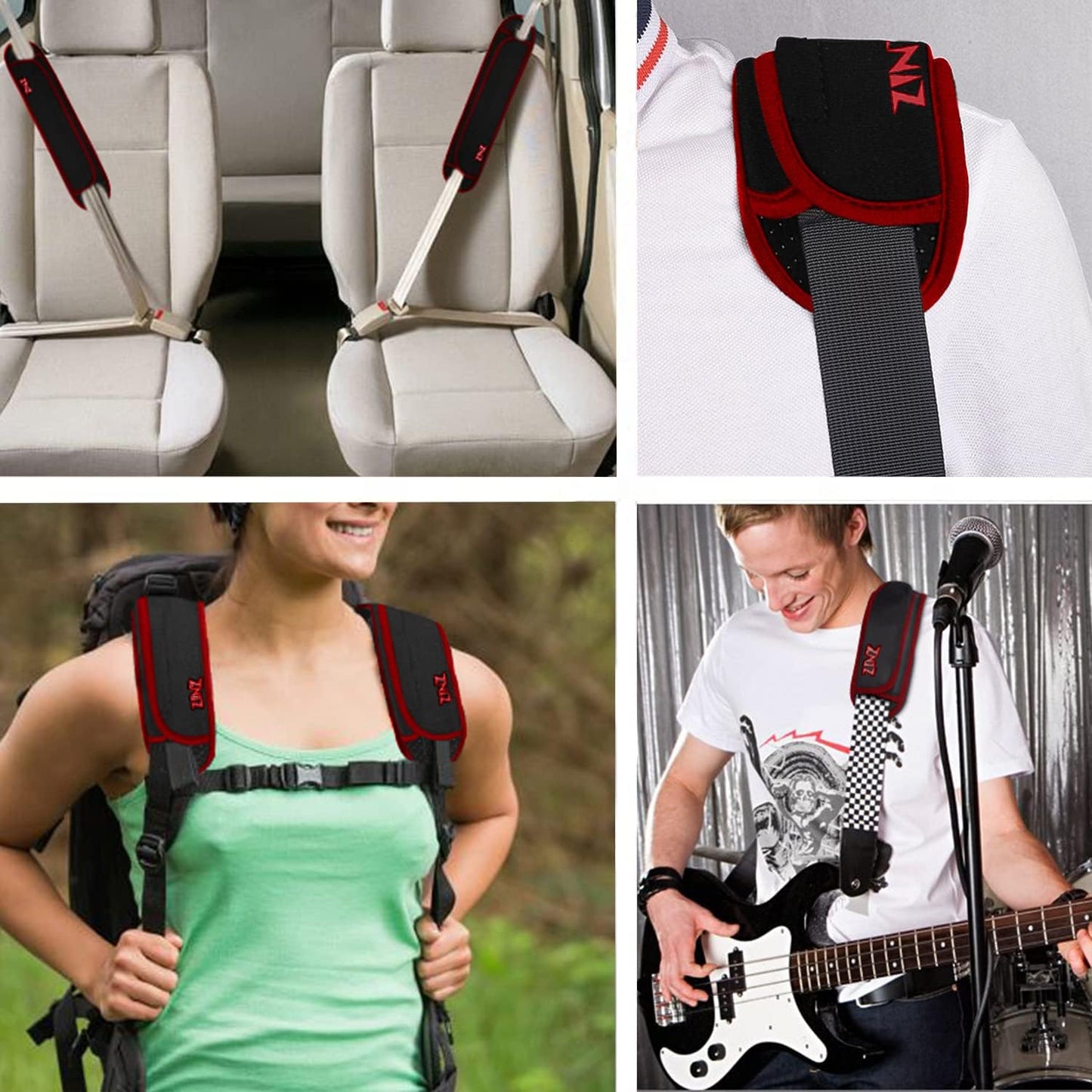 ZINZ Ultra Thick & Breathable Universal Shoulder Pad Cushion for Bag - Long & Comfort