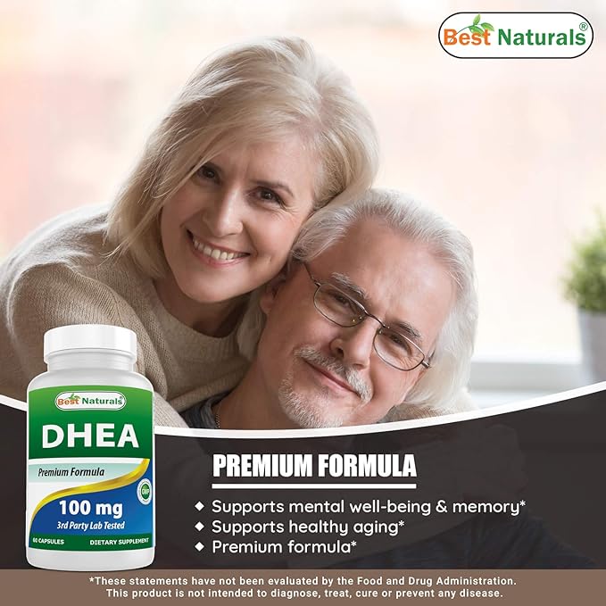 Best Naturals DHEA 100mg & Vitamin K2 (MK7) with D3