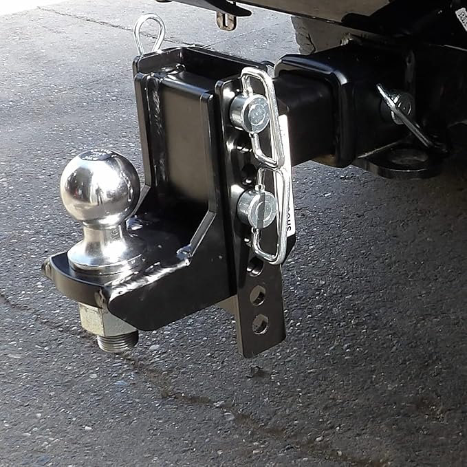 Shocker XR Adjustable Drop Hitch, Fits 2-1/2"Hitch Has 2" Ball 0-9" Drop