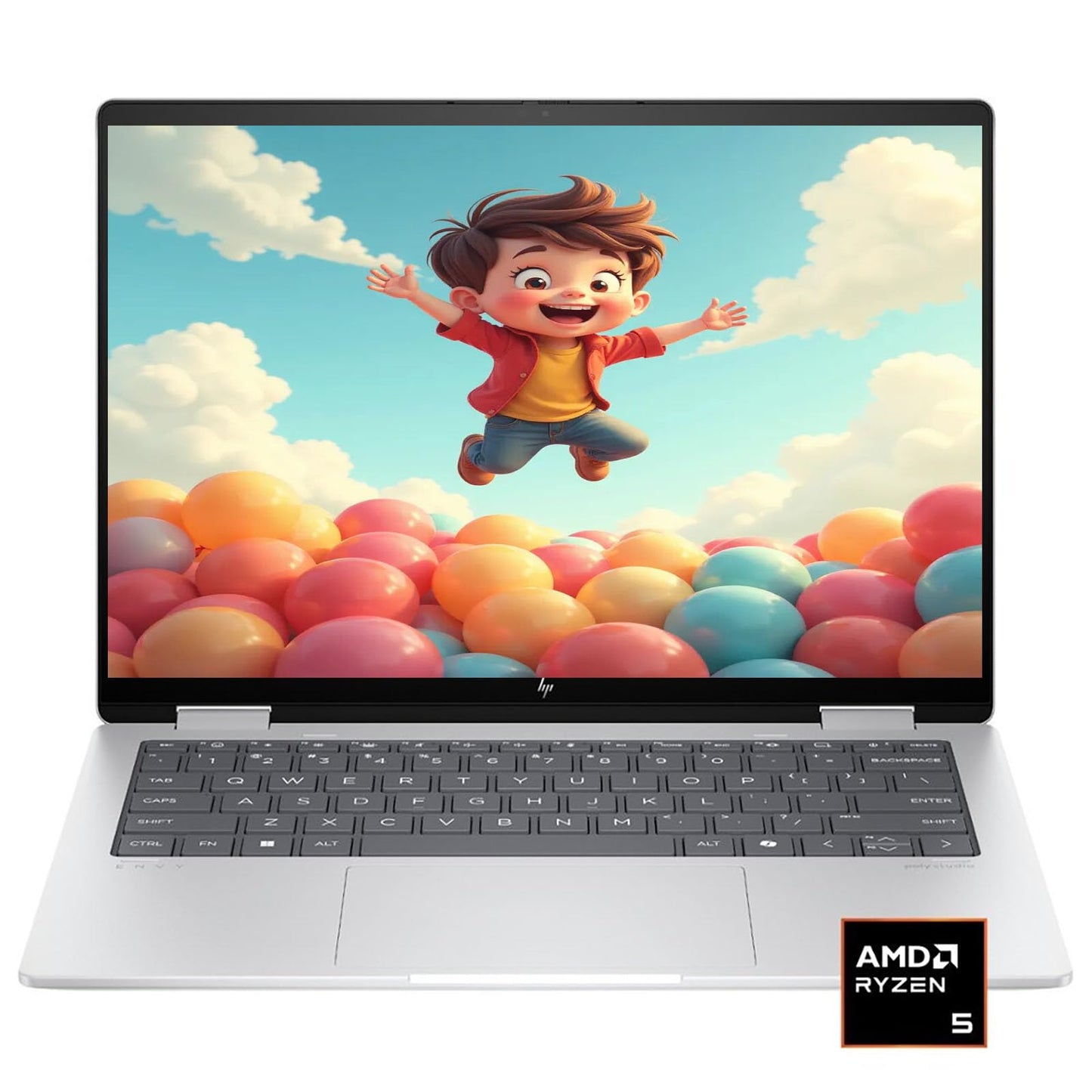 Hp Envy X360 Laptop 14 2 In 1 Fhd+ Ips Touchscreen Ai Laptops, Amd Ryzen 5 8640Hs (Beats I7-1255U) Up To 4.9Ghz, 16Gb Ram 1Tb Pc