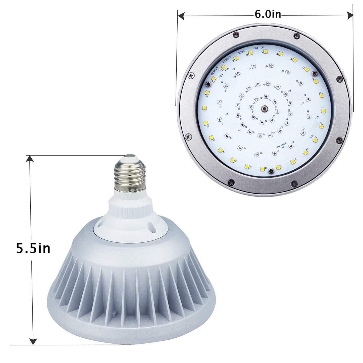 WYZM Waterproof 120V 40W RGBW LED Pool Light Bulb for Pentair/Hayward, 1 Count, Red