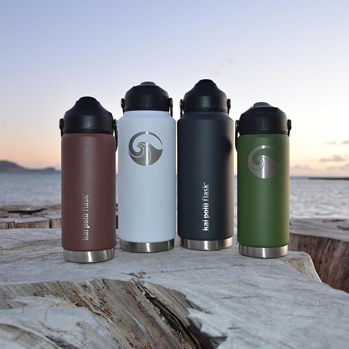 Insulated Stainless Steel Water Bottle (Mountain (Mauna), 32 oz)