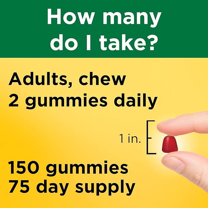 Nature Made Energy B12 Adult Gummies (1,000 mcg per serving) Value Size 150 Ct
