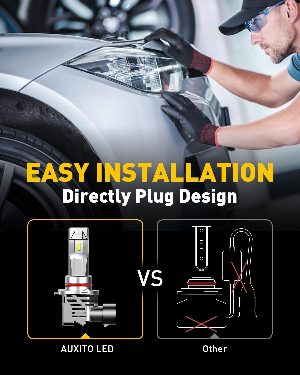 Automotive Lighting 9005 Vision Upgrade Fog Light Bulb With Up To 600% Brighter  2 Pack
