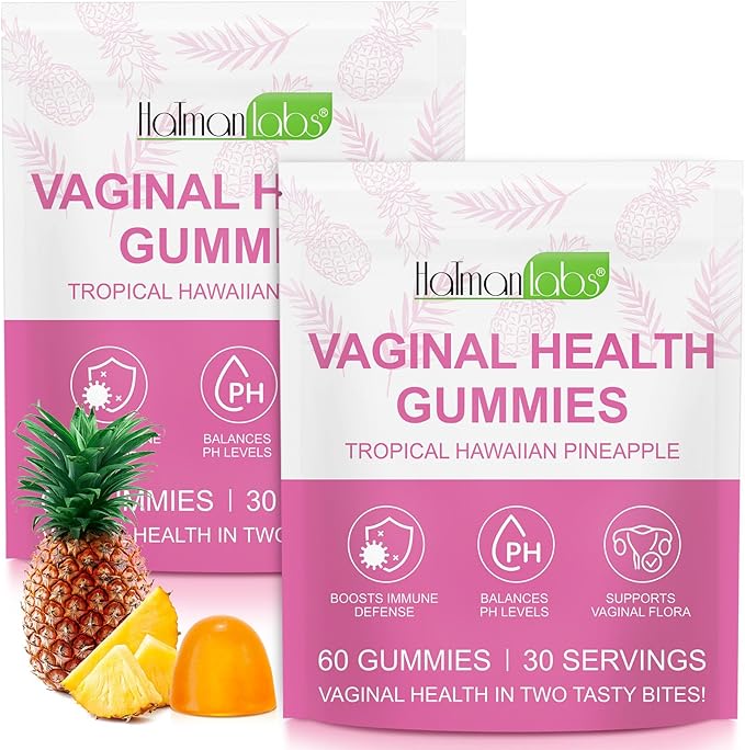 120 Count Pineapple Flavor Vital Vaginal Probiotics Source Health Feminine Gummies for Women, PH Balance for Women, Improve Immune, Women's Vaginal Health Supplement