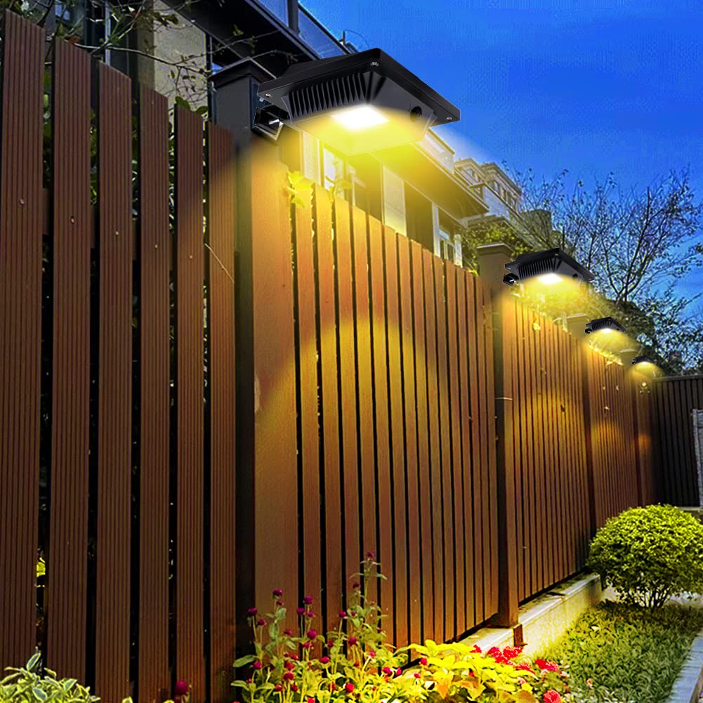 Billion Duo Solar Gutter Lights, 40 Led Waterproof Deck Lights, 4Pack Black, Warm White Light, Model 4Stk Hnb For Outdoor Decor