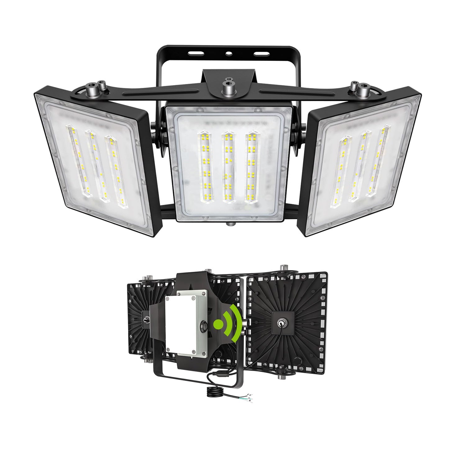 STASUN 150W Dusk to Dawn LED Flood Light, 15000lm, IP66 Waterproof, Black, Model 21031