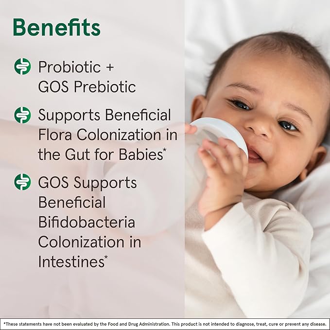 Jarrow Formulas® Jarro-Dophilus® Baby Probiotic + GOS Prebiotic, Dietary Supplement, Gut Support for Babies, 2.1 oz Powder, 60 Day Supply