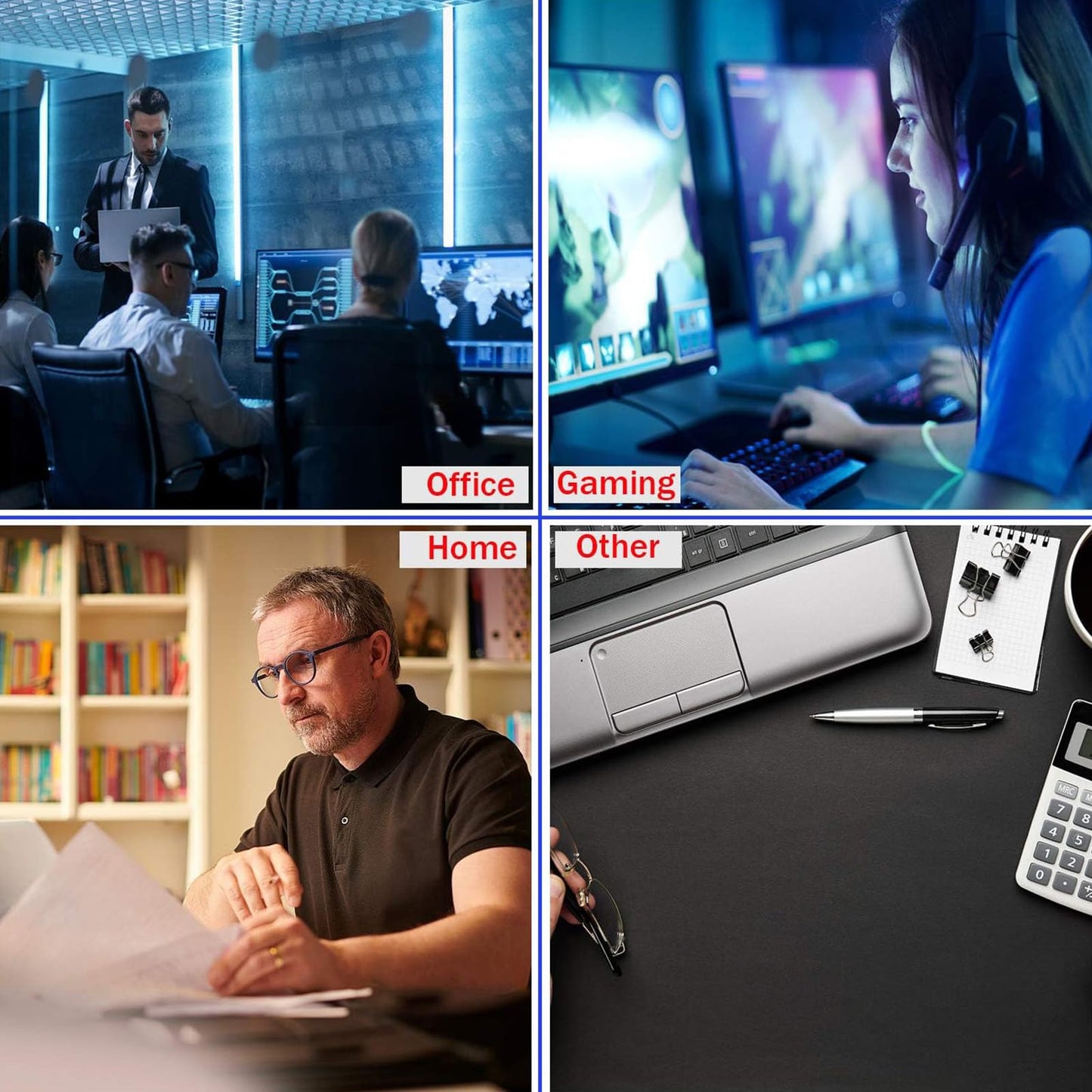 Large Mouse Pad, Office Desk Pad Gaming, Durable Waterproof Non-Slip Base Long XXL Large Gamer DeskMat for Home Office Gaming Work, Kyoto