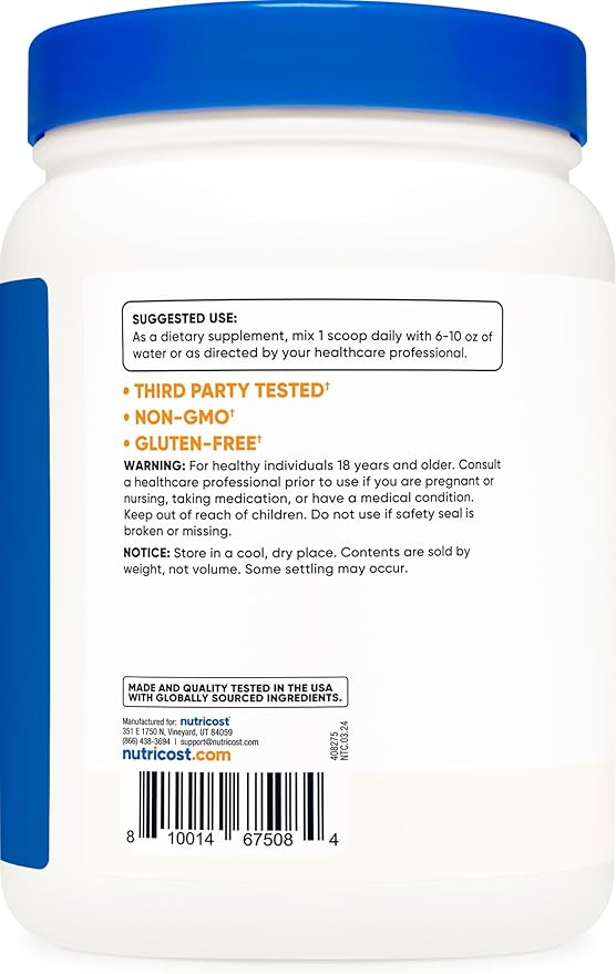 Nutricost L-Citrulline Malate (2:1) Powder (600 Grams)