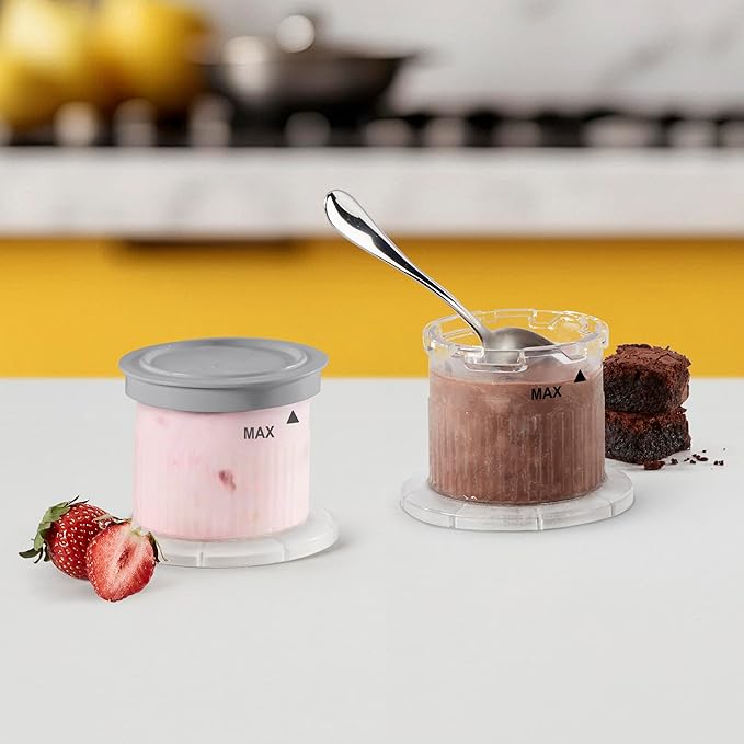 Cuisinart FastFreeze Ice Cream Maker Dessert Cups, Grey, ICE-FD10EC2