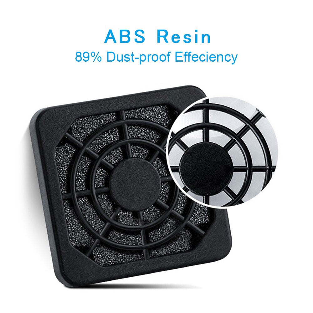 Eluteng 80Mm Fan Filter 2 Pack Ventilation Grill Cover Ip40 Dustproof Cool Computer Ventilator Guard With Screwdrivers Dust Filt