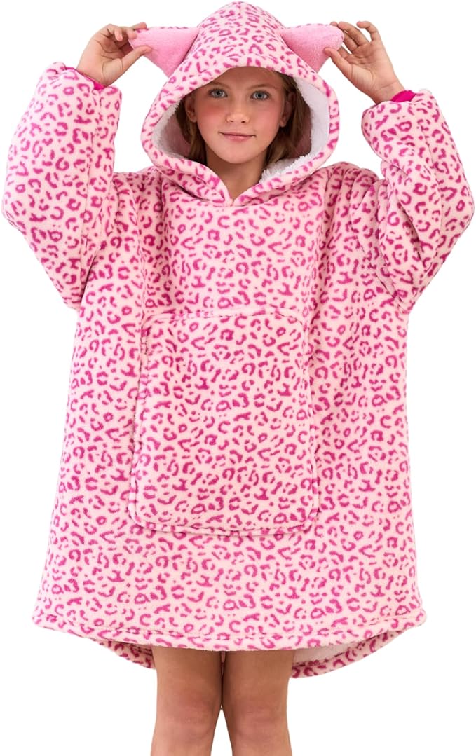 Unicorn Wearable Blanket Hoodie for Girls Unicorn Oversized Hoodie for Kids