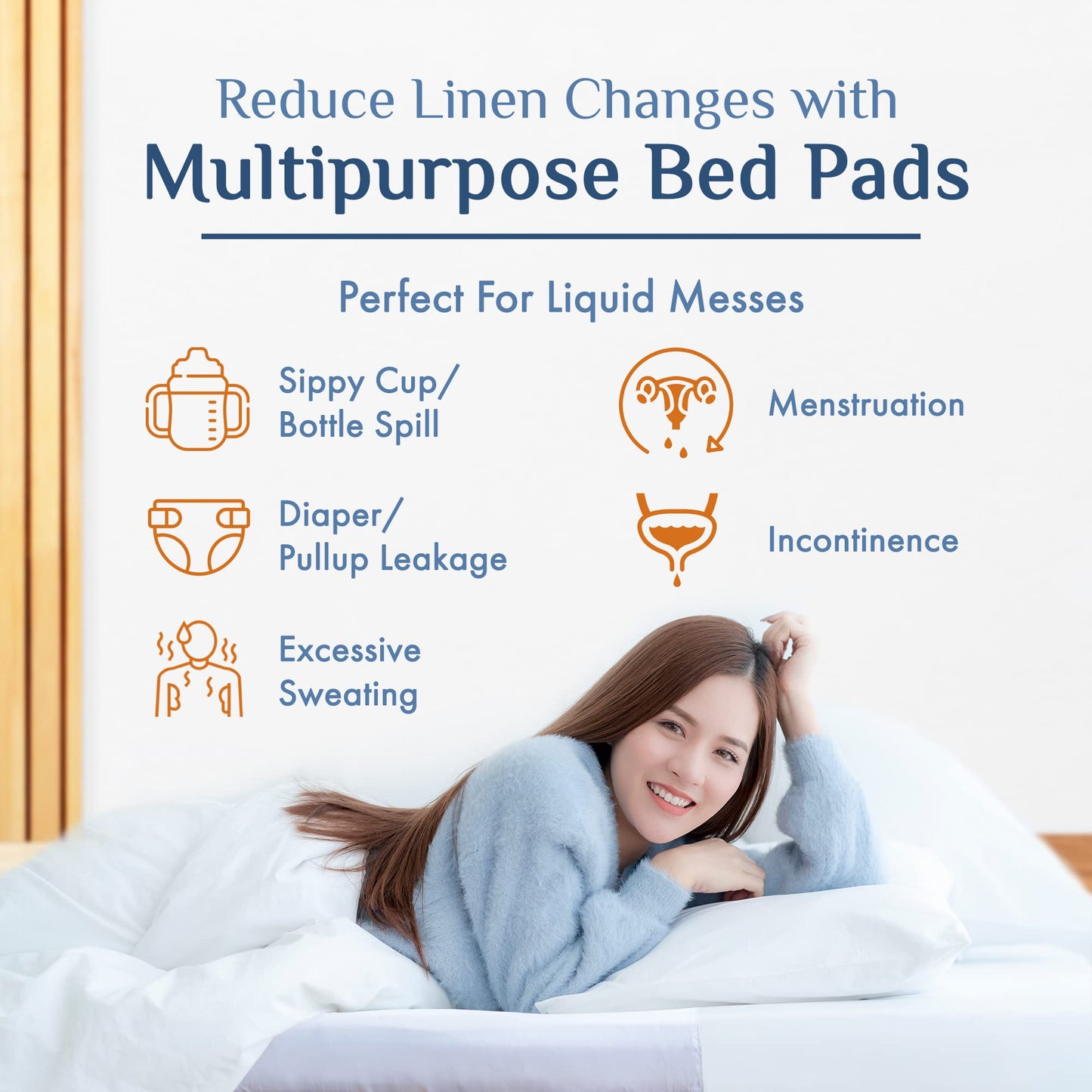 Washable Incontinence Bed Pads 36x37 (2 Pack) – Soft, Absorbent & Waterproof Mattress Protector with Tuck-in Sides – Reusable Twin Pads for Kids, Adults, Seniors & Hospital Beds