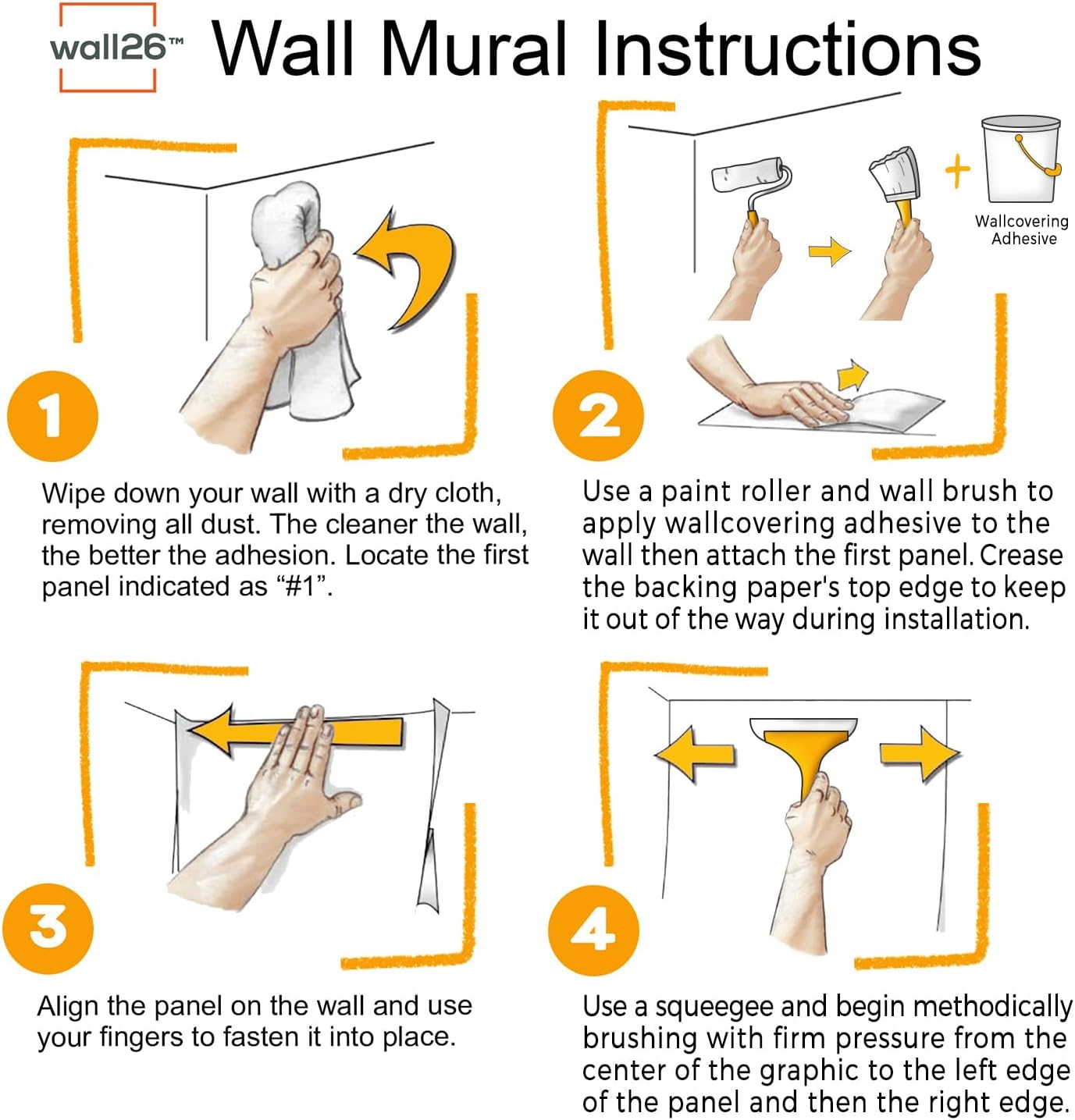 wall26 Wall Sticker/Wall Mural Colorful Graffiti, Not Peel and Stick, Non-Woven Wallpaper Decorative for Bedroom, Living Room, Office - 100x144 inches