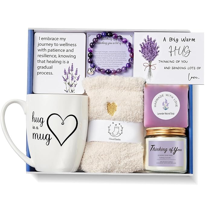 Thinking of You Gift Baskets for Women, Get Well Soon Gifts for Women, Encouragement Gift Surgery Recovery Gifts, Comfort ...