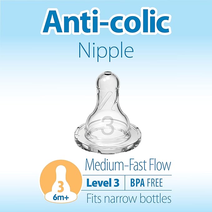 Dr. Brown's Original Nipple, Level 3 (6m+), 6 Count