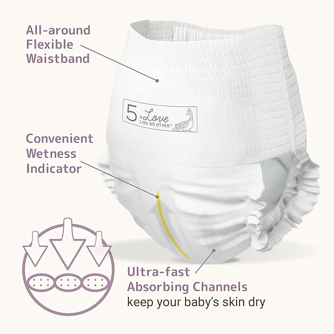 Bambo Nature Premium Training Pants (SIZES 4 TO 6 AVAILABLE), Size 5, 200 Count