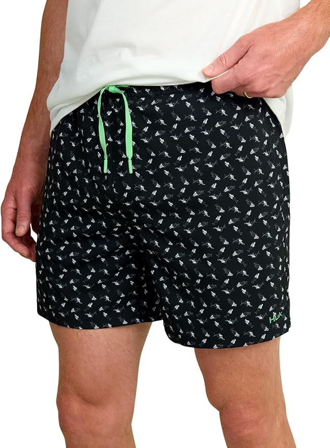 HUK Mens Pursuit Volley Pattern Short, Quick-Dry Shorts for Men