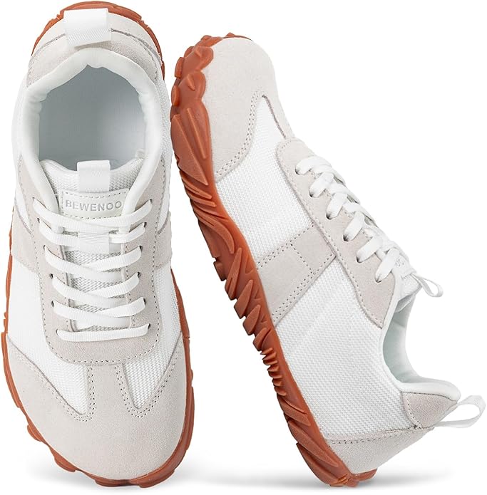 Bewenoo Hike Barefoot Shoes Sneakers for Womens Mens Minimalist Trail Running Footwear Hiking Grounding Biking Shoes Wide ...