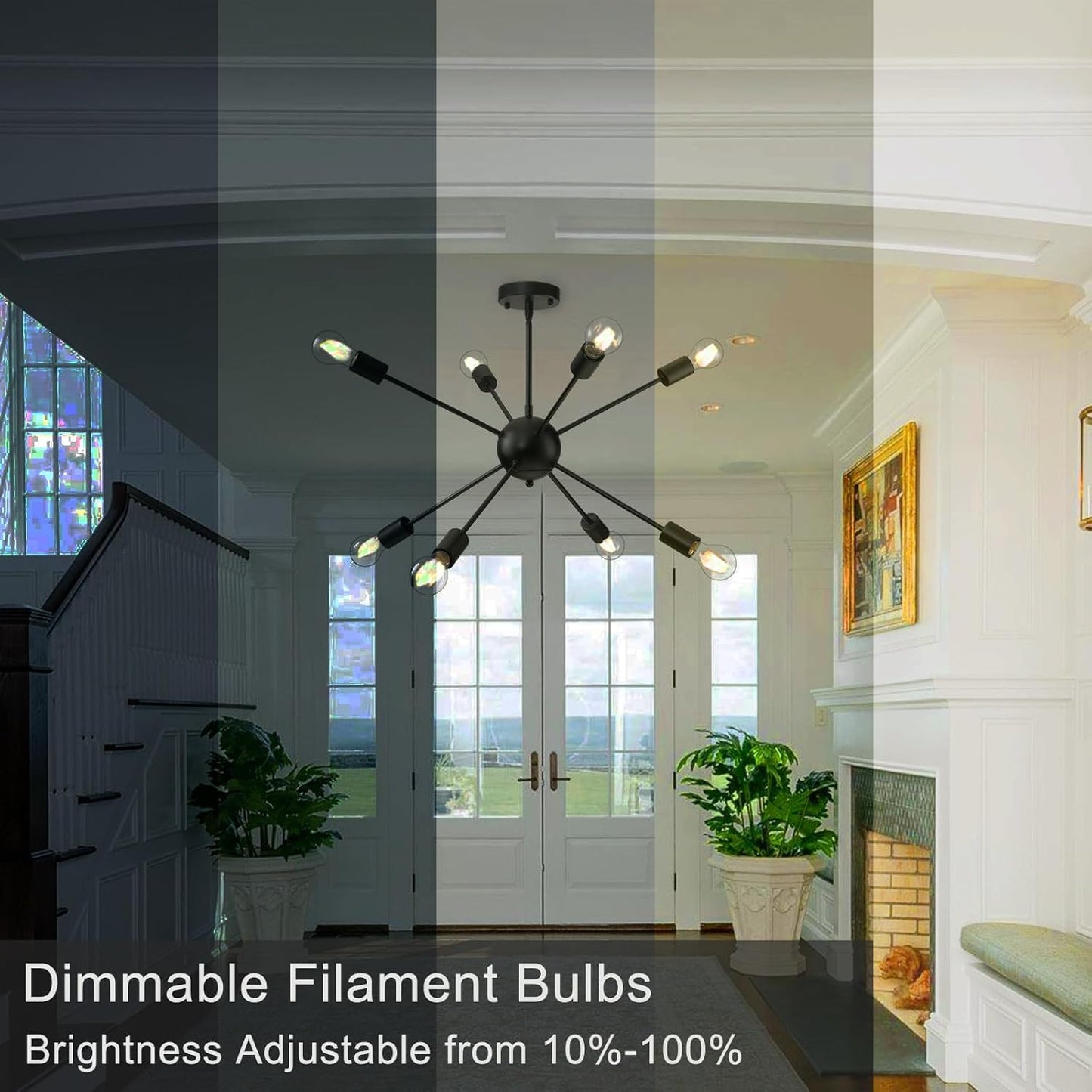 dalattin 12 Pack A19 Vintage LED Edison Bulbs, Dimmable, 60W Equivalent, High Brightness 2700K Soft White, 8W E26 Standard Base, 800 Lumens, CRI80+, Clear Glass Filament Bulb for Home