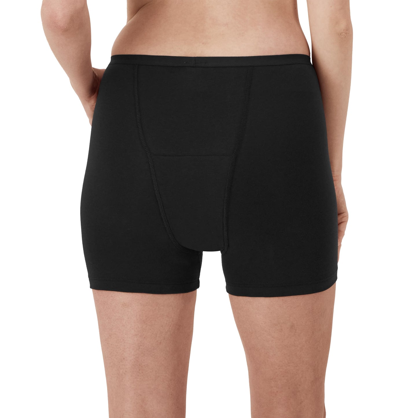 Hanes Women's Comfort, Period. Boxer Briefs, Super Leak Post-Partum & Period Underwear, 2-Pack