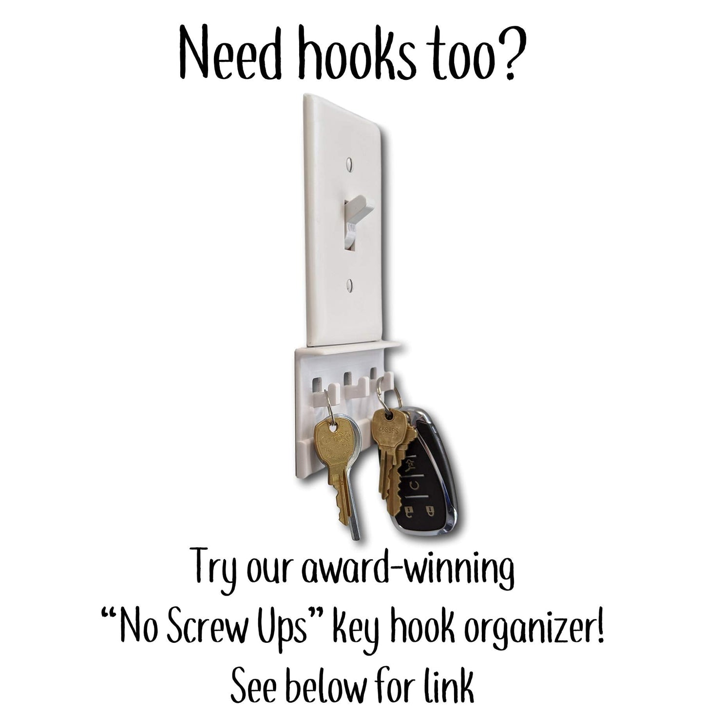 The No-Screwups Remote Control Holder By Mount Genie (White): Wall Mount With No Damaging Screws Or Tape. Installs In Seconds On