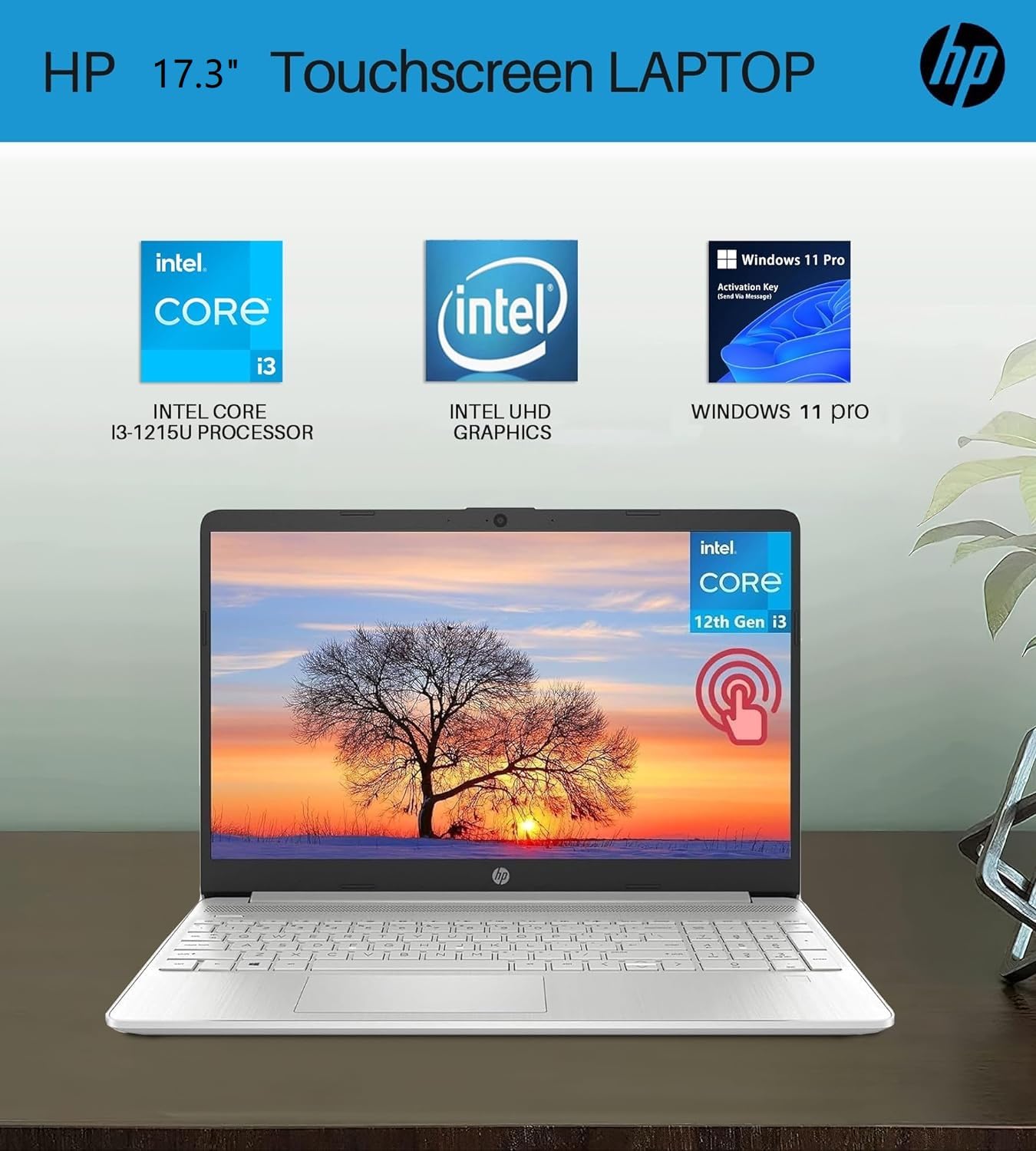 Hp 17 Laptop For Business, 17.3    Fhd Display, 12Th Gen Core I3 1215U Processor, 32 Gb Ram, 2 Tb Ssd, Intel Uhd Graphics, Hd Ca
