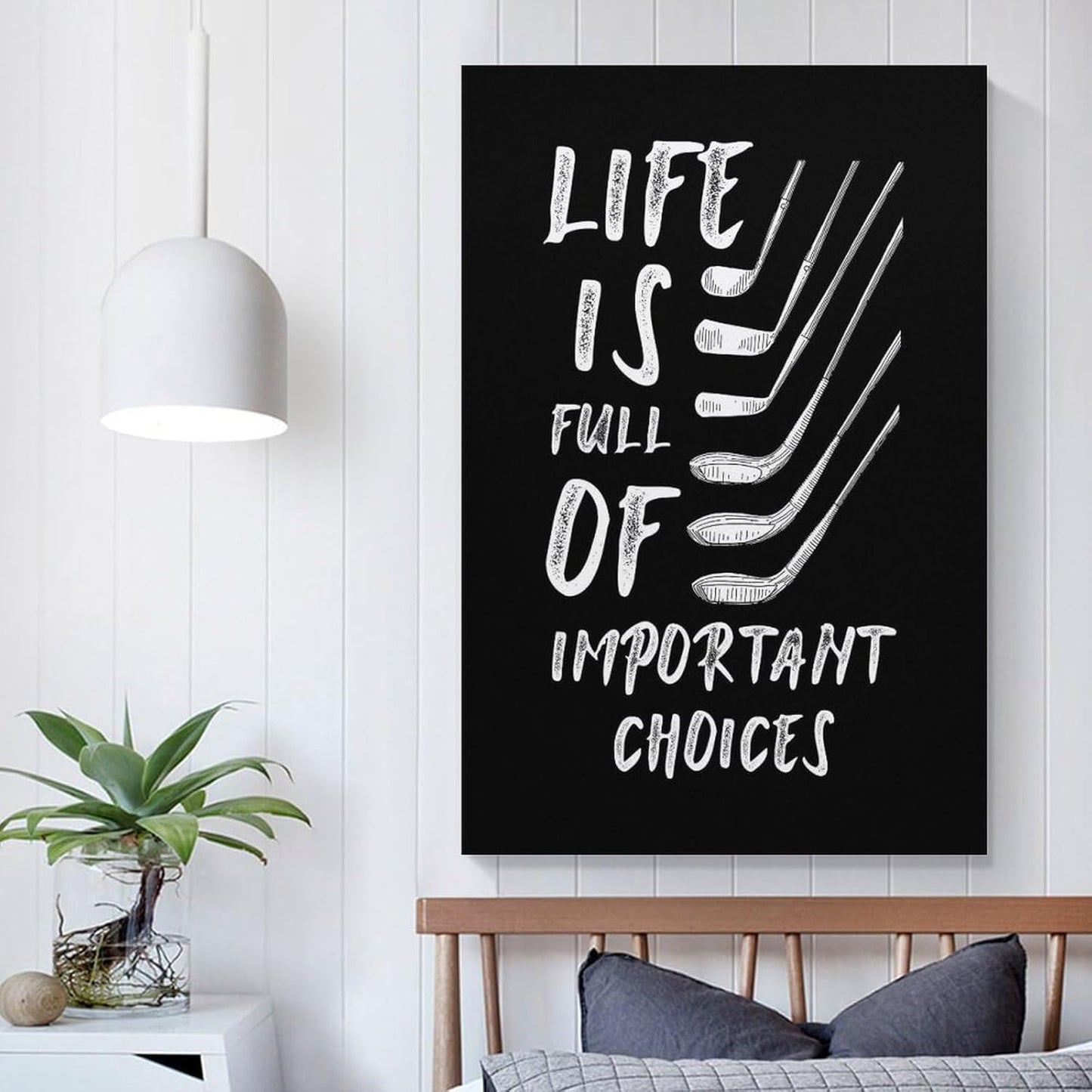 Golf Gift Sport Minimalist Wall Art Poster Canvas Painting And Wall Art Pictures Are Used For Room Aesthetics And Decoration 16x24inch(40x60cm)