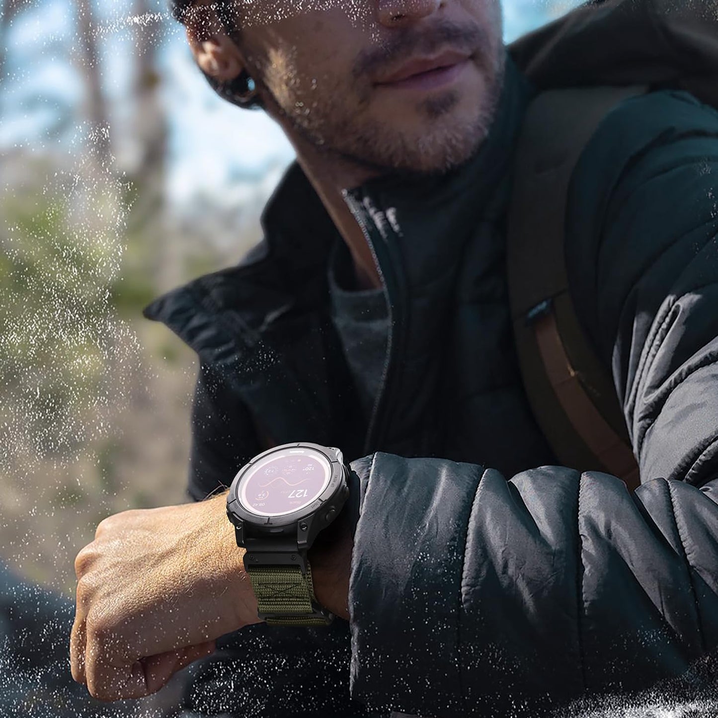 Bandletic Compatible with Garmin Instinct 2 3 Watch Bands, Rugged Tactical Nylon for Fenix 8 47mm/7/6 Pro/5 Plus, Quick Fit 22mm Strap Fit for Forerunner 965/955/945/935/Approach S70/S62/S60/Quatix
