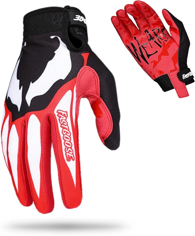 FASTGOOSE Dirt Bike Motorcycle Gloves - Motocross, Motorbike & ATV Off Road Racing Sports Cycling Gloves